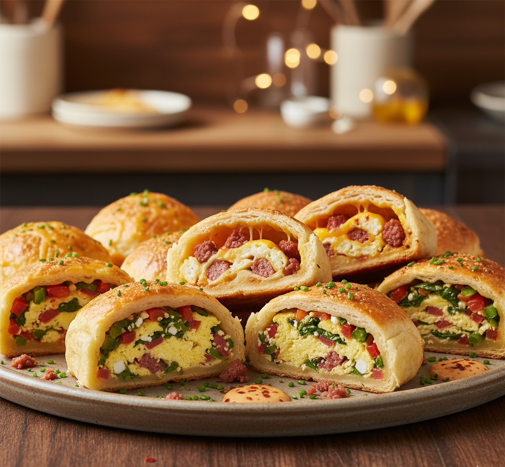 If you’re searching for a fast, satisfying, and crowd-pleasing breakfast, these sausage egg breakfast rolls are exactly what you need. They combine fluffy scrambled eggs, savory breakfast sausage, and melted cheese, all tucked inside soft, golden-baked rolls. The result is a handheld brunch bite that’s perfect for busy mornings, meal prep, or weekend gatherings.