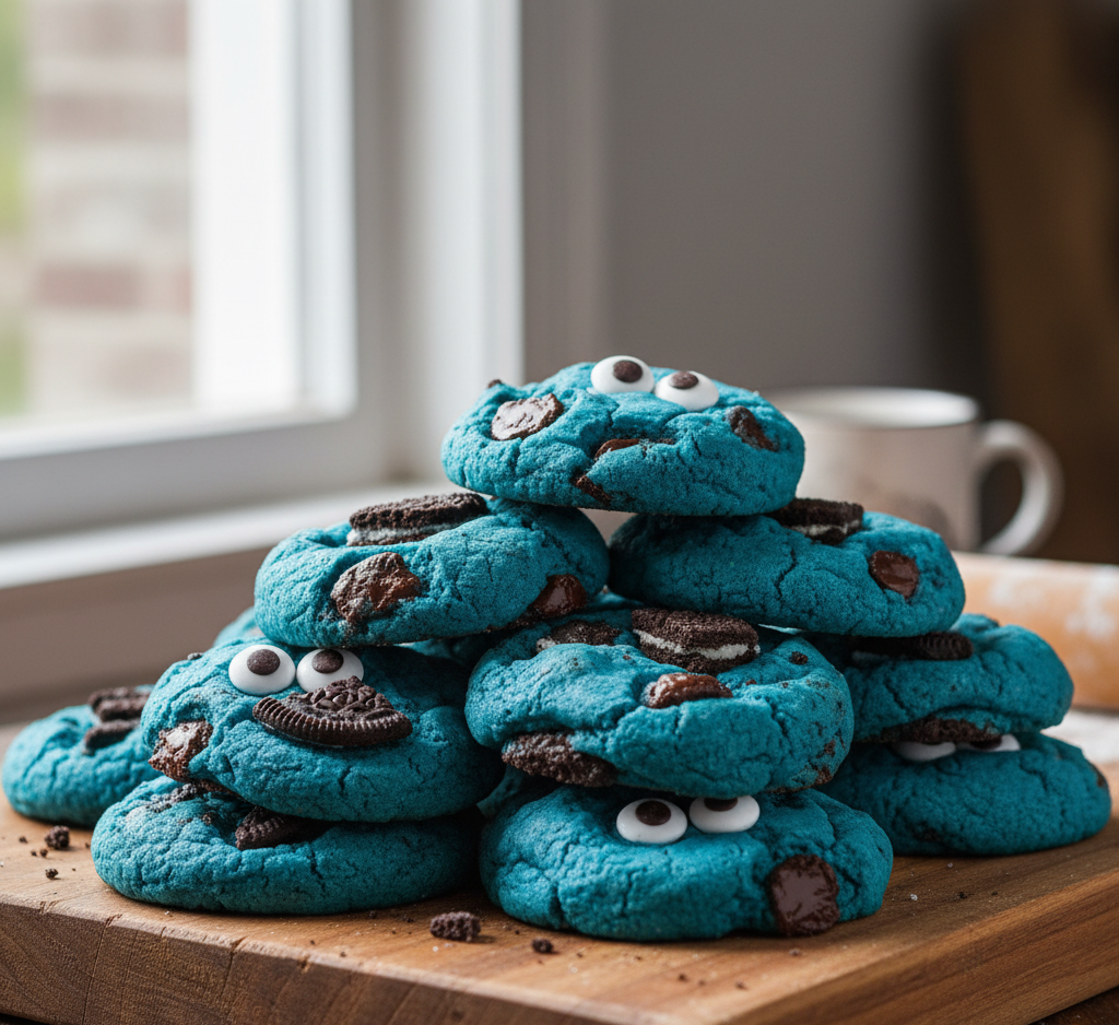 If you’re searching for the ultimate fun dessert that’s both playful and delicious, these Soft & Chewy Cookie Monster Cookies are exactly what you need. Packed with chocolate chips, crushed cookies, and candy eyes, they’re as fun to look at as they are to eat.