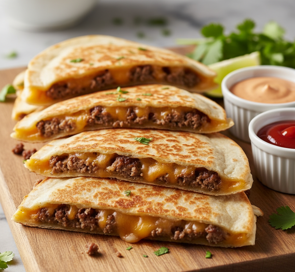 If you’ve ever found yourself torn between a juicy burger and a cheesy quesadilla, this recipe is about to solve that dilemma in the most delicious way possible. These smashburger quesadillas combine the crispy, caramelized goodness of a smashburger with the gooey, melty satisfaction of a quesadilla—all wrapped into one irresistible meal.
