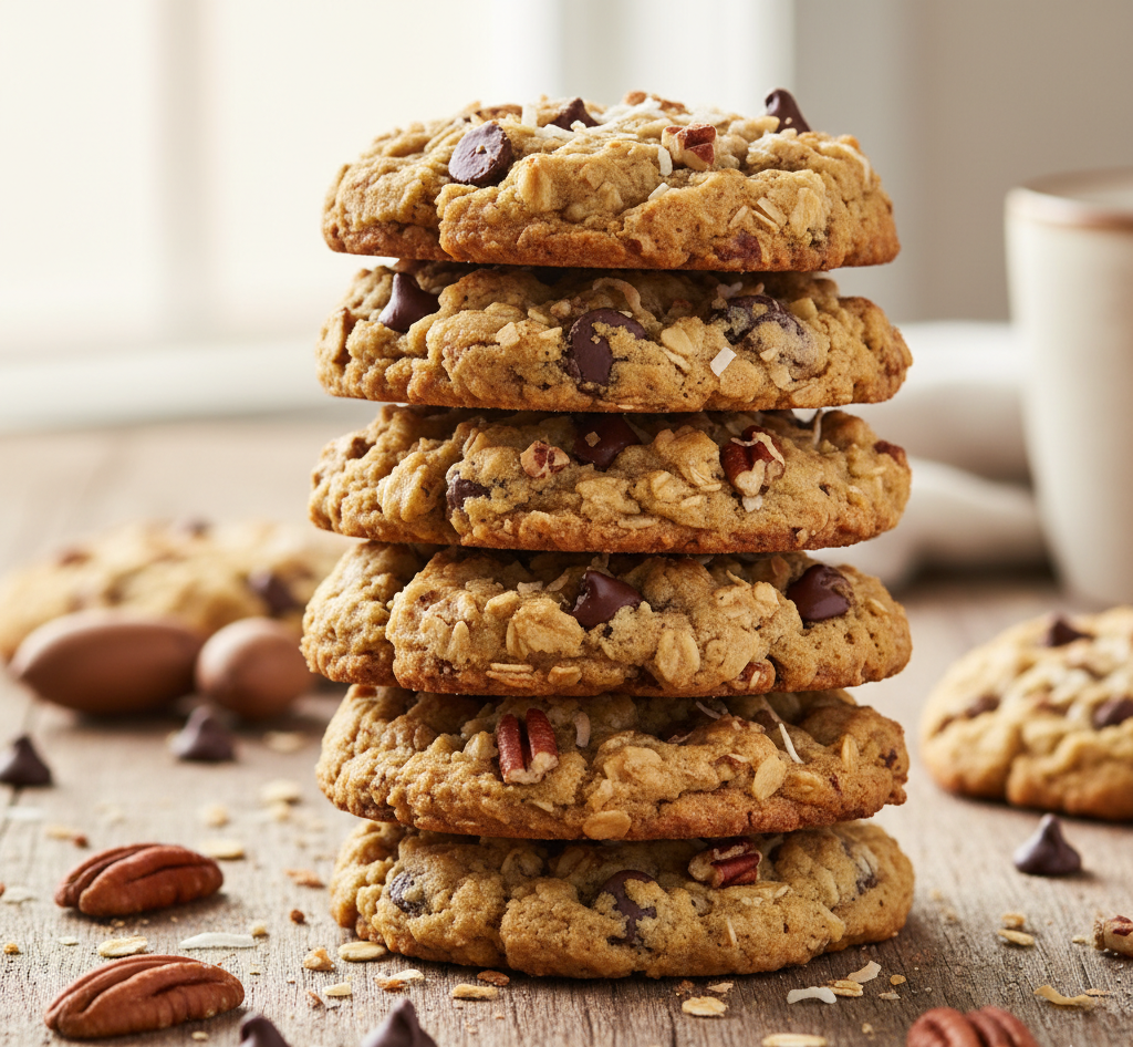 Few cookie recipes have achieved legendary status quite like the Laura Bush Cowboy Cookies classic recipe. Known for their hearty texture and irresistible mix of flavors, these cookies are packed with oats, chocolate chips, coconut, and crunchy pecans—making every bite rich, chewy, and completely satisfying.