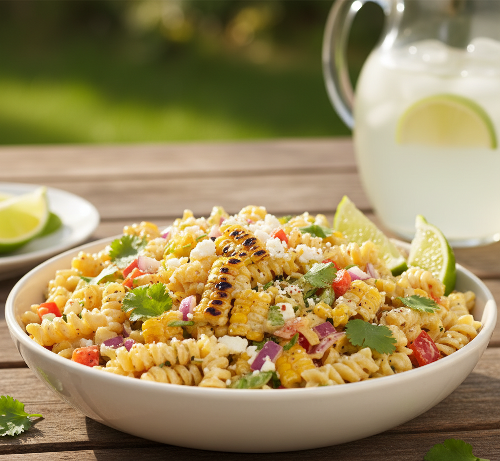 If you’re looking for a bold, flavor-packed side dish that steals the show at every gathering, this Mexican street corn pasta salad is a must-try dish you absolutely need in your recipe collection. Inspired by the classic street food flavors of elote, this pasta salad combines sweet corn, creamy dressing, tangy lime, and a hint of spice into one irresistible bowl.