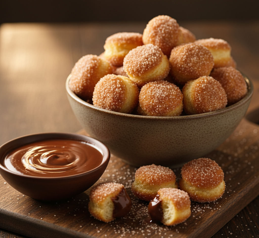 If you’re craving something sweet, warm, and irresistibly cinnamon-sugar coated, these fluffy air fryer churro bites are about to become your new favorite dessert. They deliver everything you love about classic churros—crispy edges, soft fluffy centers, and that iconic cinnamon sugar coating—but with way less oil and effort thanks to the air fryer.