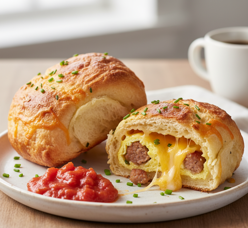 If you’re looking for a hearty, satisfying, and easy breakfast idea, these Quick & Delicious Sausage Egg Breakfast Rolls – The Perfect Brunch Bite! are about to become your new favorite. Packed with savory sausage, fluffy eggs, and melty cheese all wrapped in soft, golden dough, they’re everything you want in a grab-and-go breakfast.