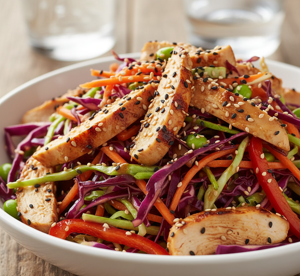 If you’re looking for a salad that’s anything but boring, this Sesame Chicken Cabbage Crunch Salad is about to become your new favorite. It’s loaded with crisp cabbage, tender chicken, and a bold sesame dressing that ties everything together in the most delicious way.