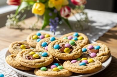 Easter M&M Cookies – Soft, Chewy & Colorful Spring Treats 🌸🍪