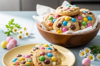 Easter Chocolate Chip Cookies – Soft, Festive & Perfect for Spring Baking 🍪🌸