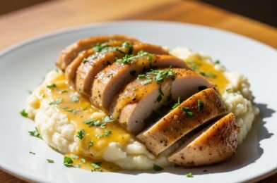 Savory Garlic Herb Chicken & Velvety Mashed Potatoes – The Ultimate Comfort Dish!