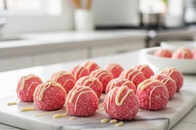 No-Bake Pink Velvet Cheesecake Bites — Elegant Party Treats 💖