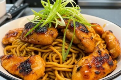 Wow Your Guests With Sticky Garlic Chicken Noodles