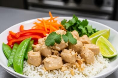 Coconut Chicken Rice Bowl (Creamy, Flavor-Packed & Easy Meal Prep)