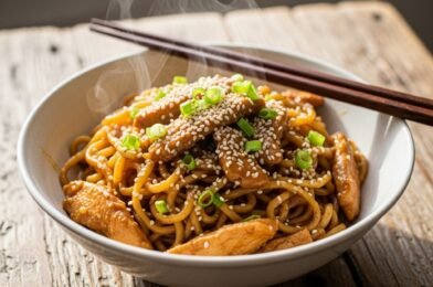 Deliciously Sticky Garlic Chicken Noodles: The Easy Dinner You’ll Crave Again and Again