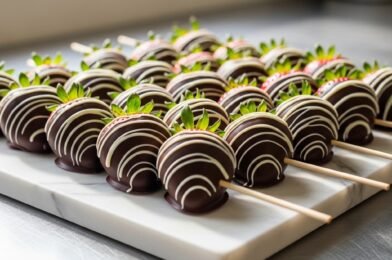 Chocolate-Dipped Strawberries on Skewers: The Perfect Easy Party Treat