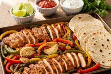 Sheet Pan Chicken Fajitas – Easy & Healthy Dinner Recipe!