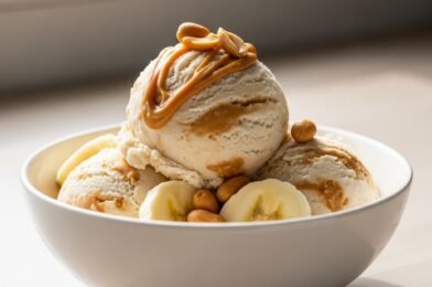 🍌 Banana Ice Cream (Banana + Peanut Butter) – Creamy, Healthy & No-Churn Delight