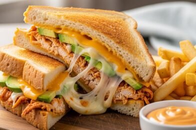 Chicken Avocado Melt Sandwich 🥑🍗🧀