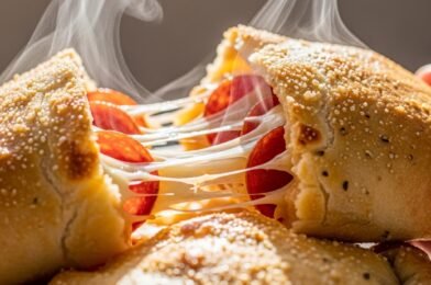Easy Cheesy Homemade Pizza Pockets 🍕