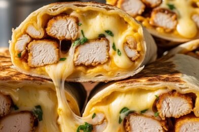 Garlic Cheesy Chicken Wraps | Easy High Protein Lunch Ideas, Healthy Meal Prep & Low Carb Recipes