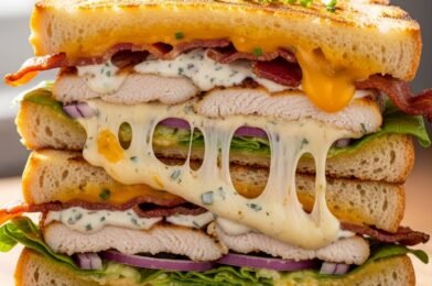 Grilled Ranch Chicken & Bacon Sandwich Melt: The Ultimate Cheesy Comfort Sandwich