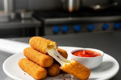 🧀 Crispy Homemade Mozzarella Sticks: Cheesy Perfection