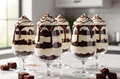 Dreamy No-Bake Brownie Cheesecake Parfaits