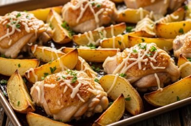Garlic Parmesan Chicken and Potatoes (One-Pan Dinner) – Easy Comfort Food
