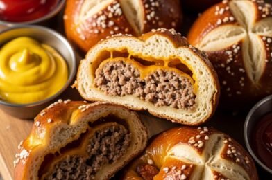 Cheeseburger Pretzel Bombs (Easy Game Night Recipe)