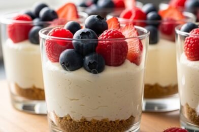 🍰 No-Bake Cheesecake Cups – Easy, Creamy & Perfect Individual Desserts