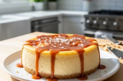 One Pot Salted Caramel Cheesecake 😍 – Easy, Creamy & Irresistible