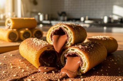 Roulés Croquants au Chocolat (Crispy Chocolate Rolls)