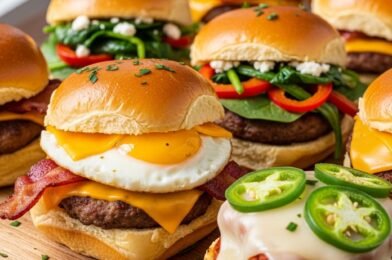 Tasty Hawaiian Roll Breakfast Sandwiches – Soft, Savory & Perfectly Cheesy!