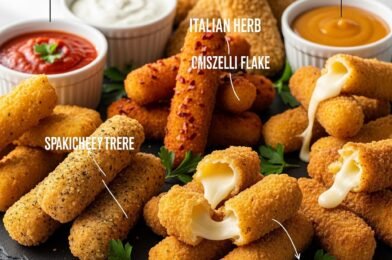 Italian Herb Mozzarella Sticks – Crispy Flavorful Snack 🧀🌿