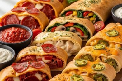 Homemade Pepperoni Stromboli with Melted Mozzarella 🍕🧀