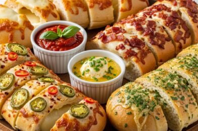 Quick & Easy Stuffed Cheese Bread (Crowd Favorite) 🧀🥖