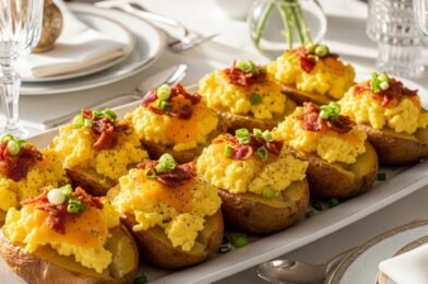Twice Baked Loaded Breakfast Potatoes