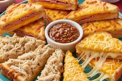 Cheese and Ham Toasties Dippers (Croque Monsieur Dippers) 🧀🥪