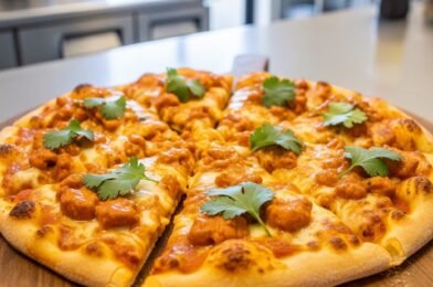 Savor the Flavor: High-Protein Butter Chicken Pizza 🍕💪🏼