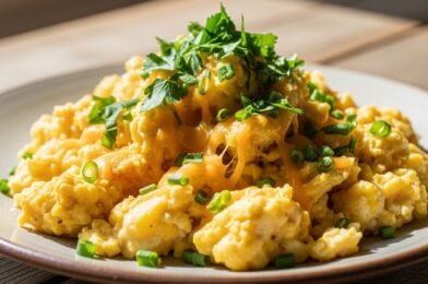 Cheesy Potato Egg Scramble – The Ultimate Comfort Breakfast