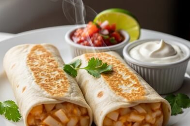 Cheesy Potato Burritos 🥔🧀