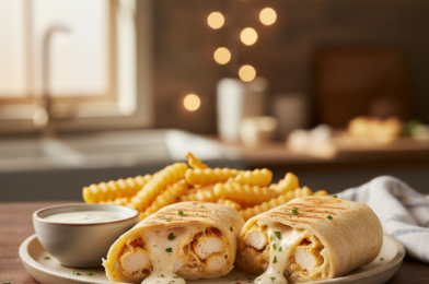 Ultimate Cheesy Garlic Chicken Wraps – Quick and Easy Chicken Wrap Recipes