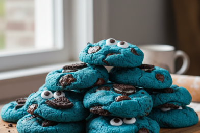 Soft & Chewy Cookie Monster Cookies