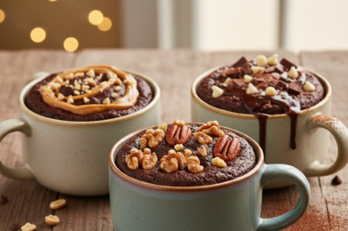 EASY MICROWAVE MUG BROWNIE (Fudgy, Fast & Chocolatey Dessert in Minutes)