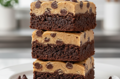 Chocolate Chip Cookie Dough Brownie Bites 🍫🍪✨ | Fudgy, Creamy & Bakery-Perfect