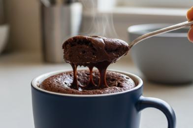 3-Ingredient Flourless Nutella Mug Cake | The Ultimate 1-Minute Dessert