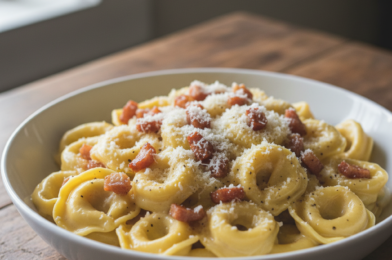 Tortellini Carbonara (30 Minutes) – Creamy, Easy Weeknight Pasta