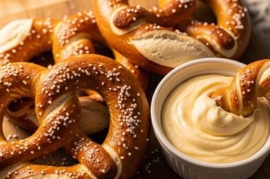 Homemade Pretzels and Cheese Dip – Soft, Warm & Irresistibly Cheesy