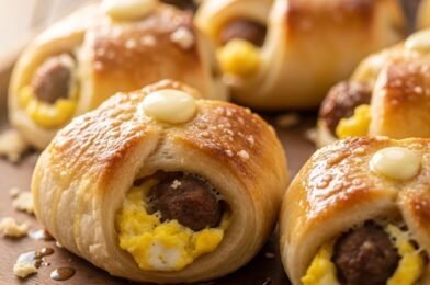 Quick & Delicious Sausage Egg Breakfast Rolls – The Perfect Brunch Bite!