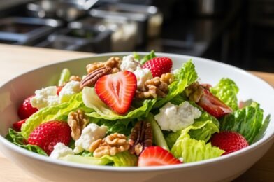 Crunchy Strawberry Romaine Feta Salad – A Fresh & Flavorful Summer Favorite